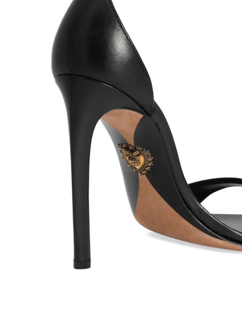 Dolce & Gabbana 105mm leather sandals - Black