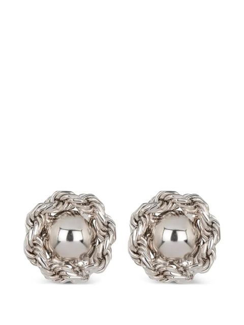 Jennifer Behr Caryann rope earrings - Silver - zdjęcie produktu nr 1