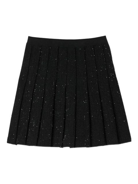 SANDRO pleated mini skirt - Black - zdjęcie produktu nr 1