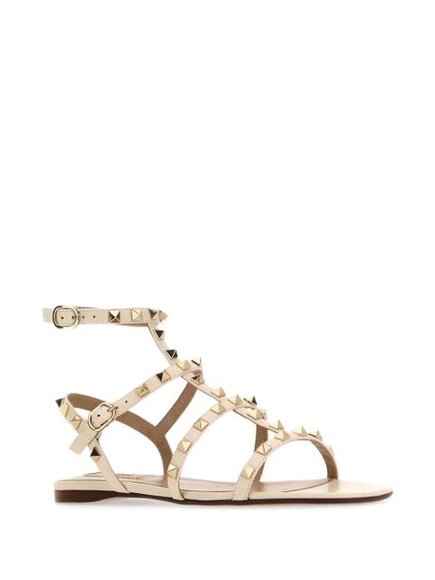 Valentino Garavani Rockstud caged flat sandals - White - zdjęcie produktu nr 2