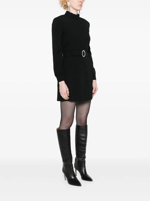 Saint Laurent silk mini dress - Black