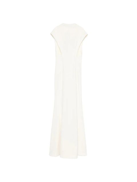 Jil Sander cap-sleeve maxi dress - White - zdjęcie produktu nr 1