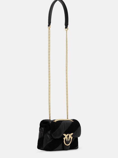 Pinko torebka skórzana kolor czarny 100039 A2JY - zdjęcie produktu nr 2