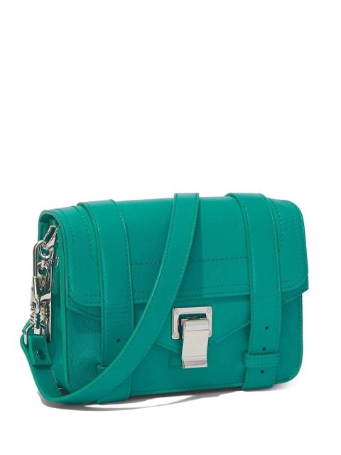 Proenza Schouler PS1 Mini leather satchel bag - Blue - zdjęcie produktu nr 2
