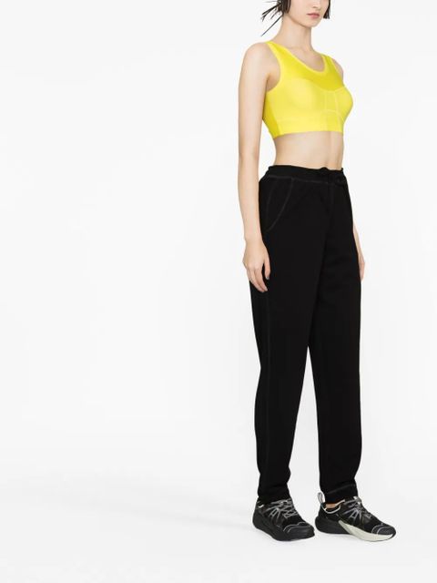 GANNI embroidered-logo track pants - Black