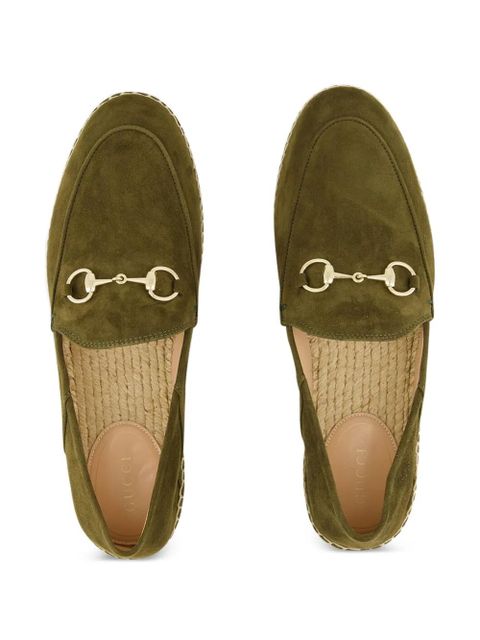 Gucci horsebit suede espadrilles - Green