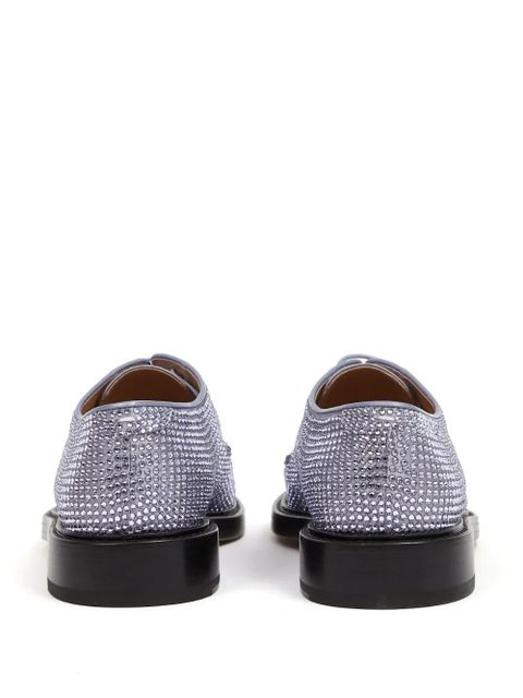 Maison Margiela Tabi rhinestone-embellished Derby shoes - Purple