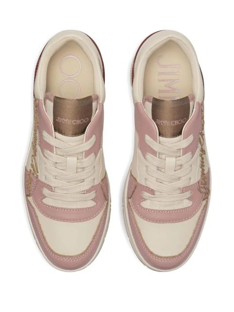 Jimmy Choo Florent/F embroidered sneakers - Neutrals