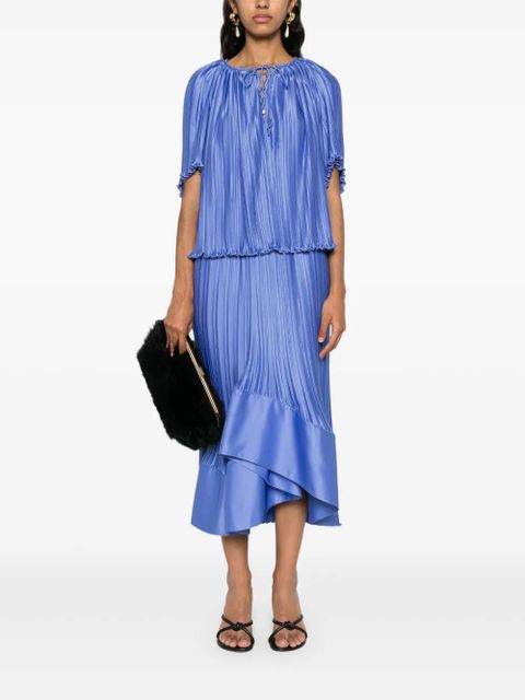 Lanvin charmeuse plissé blouse - Purple - zdjęcie produktu nr 2