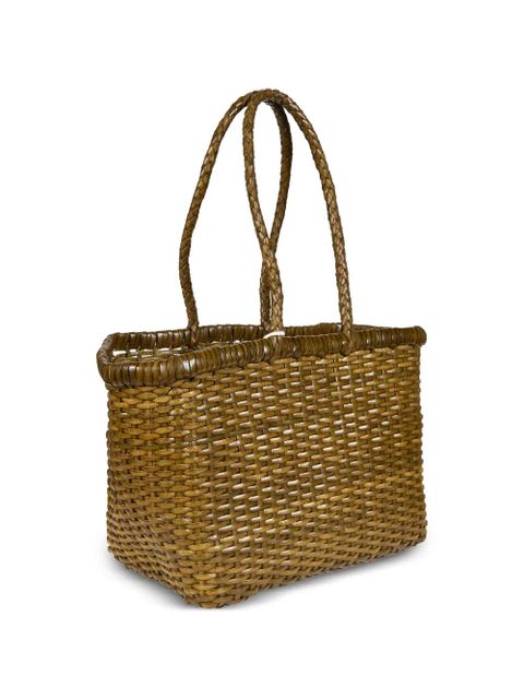 DRAGON DIFFUSION small weave tote bag - Green