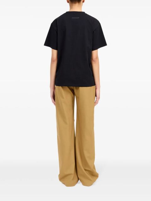 MM6 Maison Margiela text-print T-shirt - Black