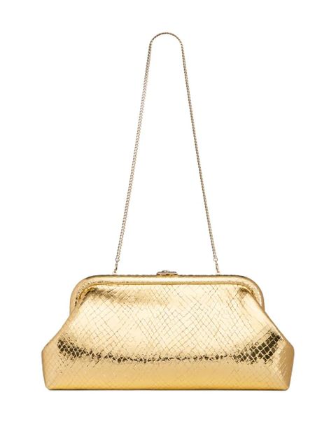Jimmy Choo metallic textured clutch bag - Gold - zdjęcie produktu nr 2