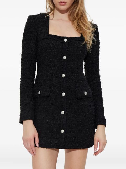 MISBHV button-up tweed dress - Black