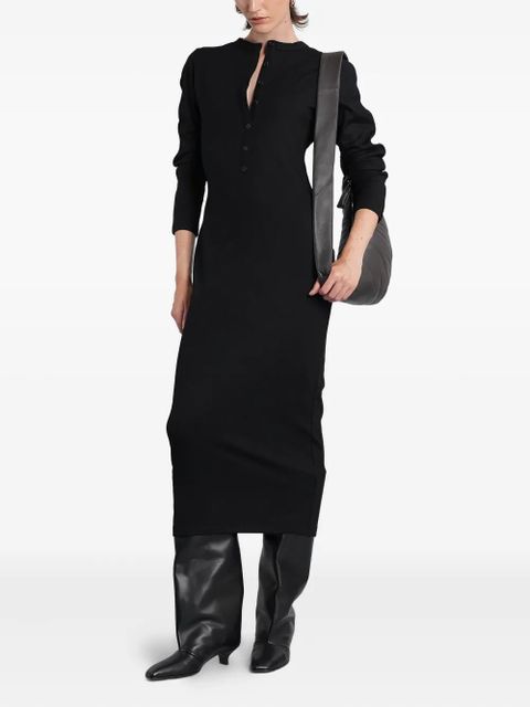 ENTIRE STUDIOS long-sleeve fitted midi dress - BL