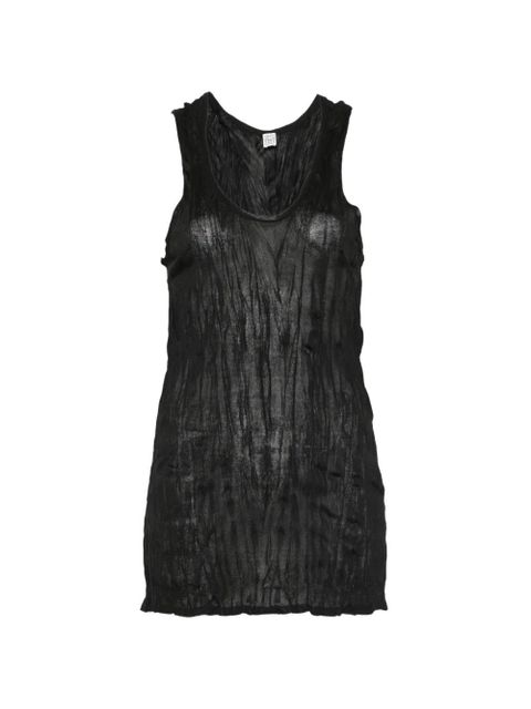 TOTEME crinkled tank top - Black - zdjęcie produktu nr 1