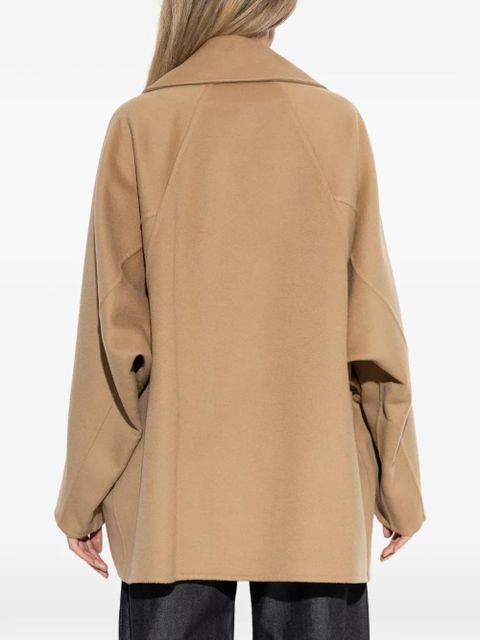 LOEWE double-breasted button coat - Brown