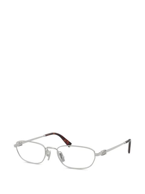 Miu Miu Eyewear rectangle-frame glasses - Silver
