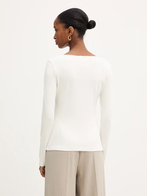 Morgan longsleeve kolor beżowy TKARA