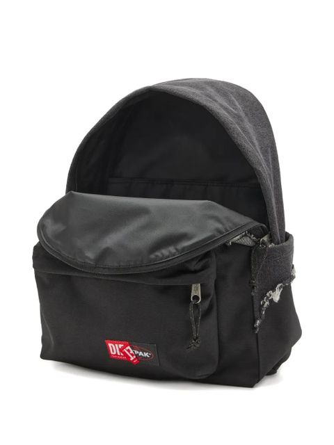 Diesel x Eastpak frayed backpack - Black