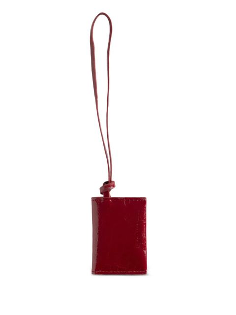Zadig&Voltaire Love Message leather pouch charm - Red