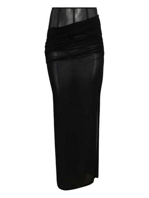 Christopher Esber corset draped skirt - Black - zdjęcie produktu nr 1