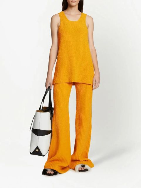 Proenza Schouler mélange bouclé knitted tank top - Yellow - zdjęcie produktu nr 2
