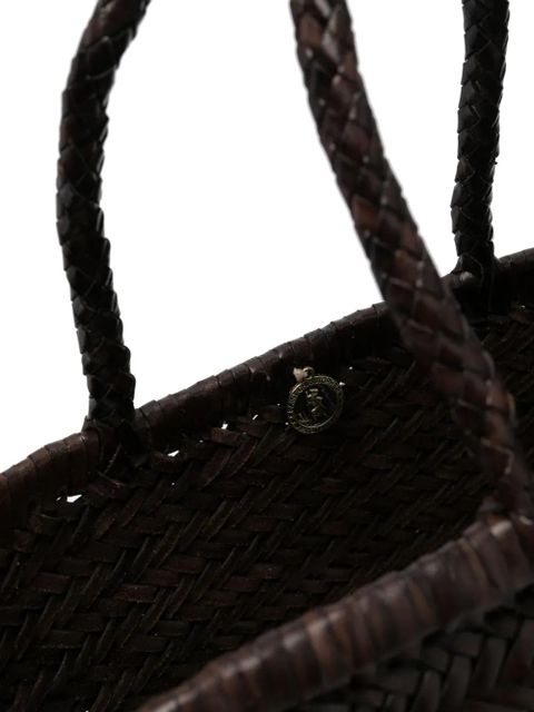 DRAGON DIFFUSION Triple Jump interwoven-design tote bag - Brown