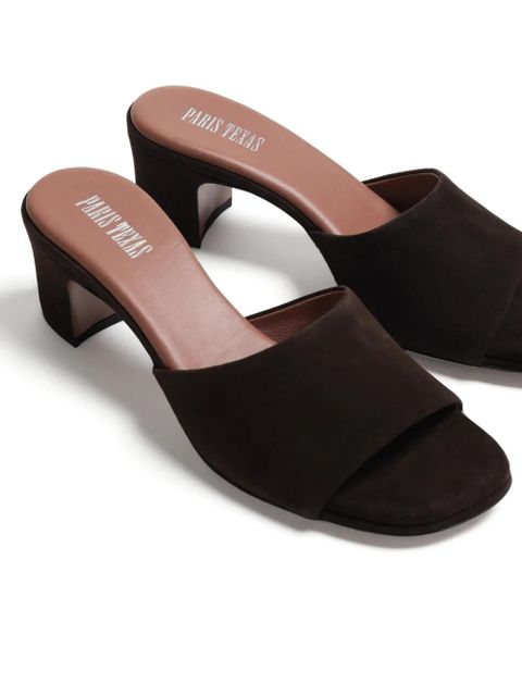 Paris Texas Ava block-heel mules - Brown