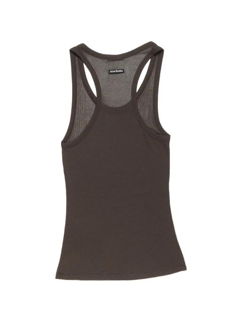 Acne Studios ribbed-knit tank top - Brown