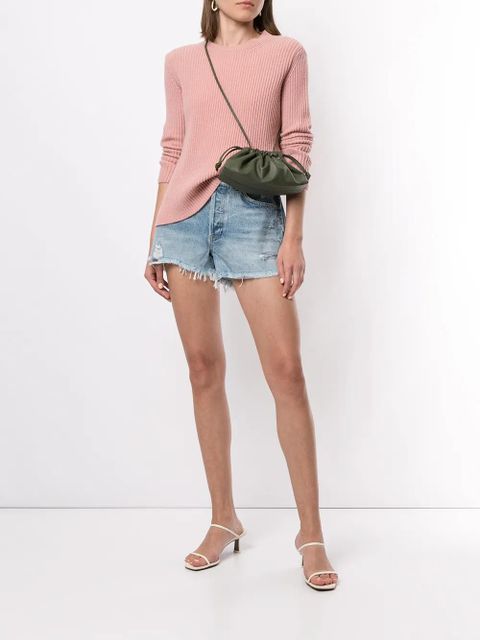 AGOLDE Swap Meet distressed shorts - Blue