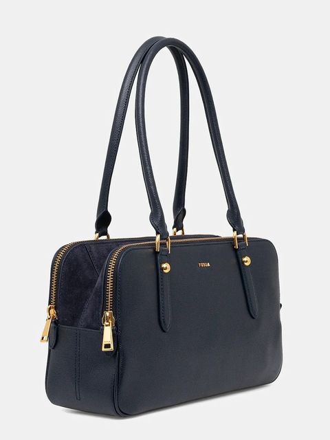 Furla torebka skórzana Giulia M Boston Bag