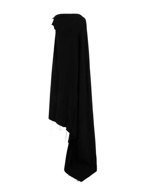Balenciaga draped asymmetric dress - Black