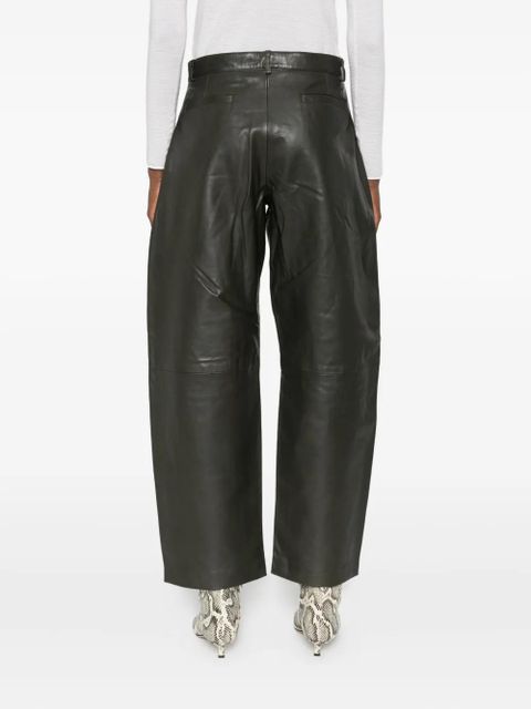 St. Agni leather trousers - Green