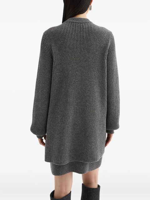 Jil Sander ribbed mini dress - Grey - zdjęcie produktu nr 2
