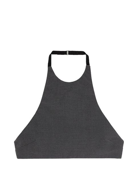 Jil Sander poplin halter top - Grey - zdjęcie produktu nr 1