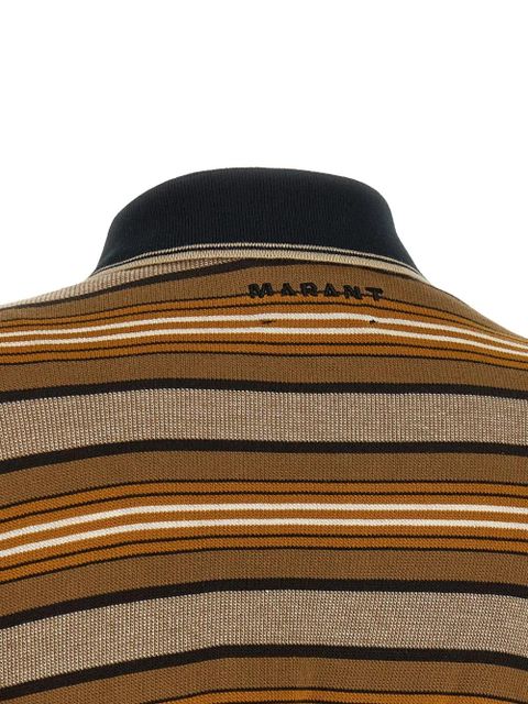 MARANT ÉTOILE Isea striped dress - Brown