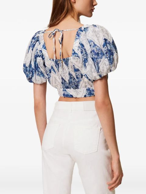 TWINSET floral-print blouse - White