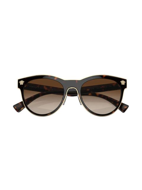 Versace Eyewear Medusa-plaque sunglasses - Brown