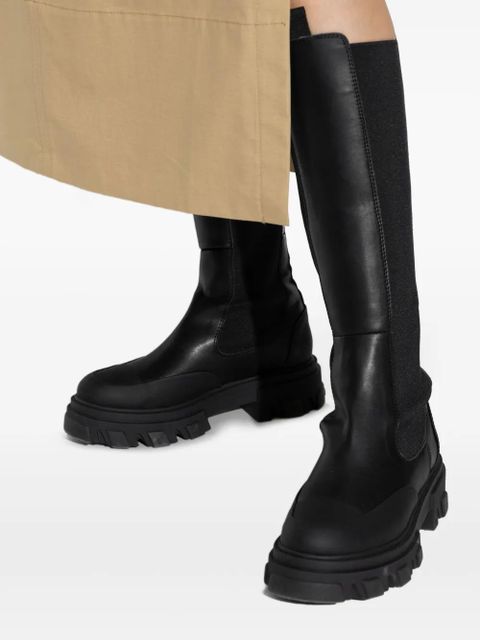GANNI 55mm knee-high boots - Black