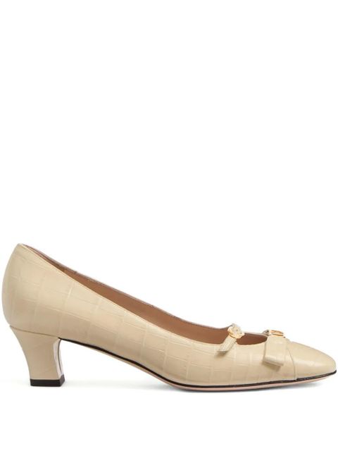 Valentino Garavani 45mm Bowow Décolleté pumps - Neutrals - zdjęcie produktu nr 1