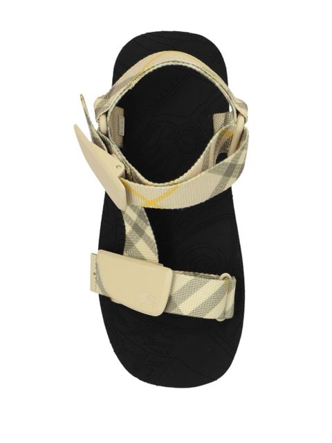 Burberry Check Trek double-strap sandals - Neutrals