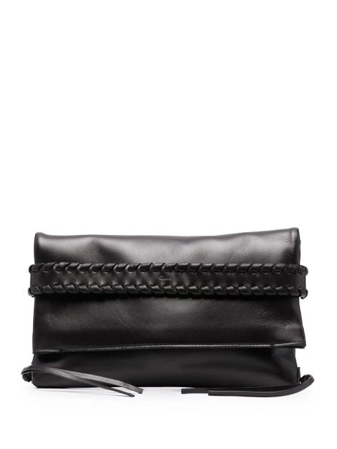 Chloé Mony leather clutch bag - Black - zdjęcie produktu nr 1