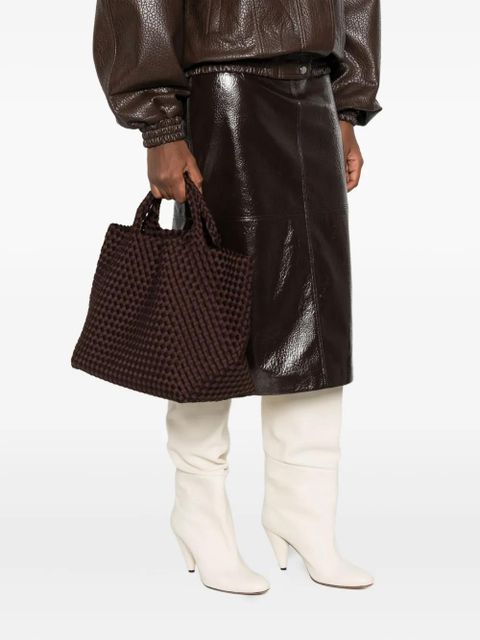 NAGHEDI medium St. Barths top-handle tote bag - Brown