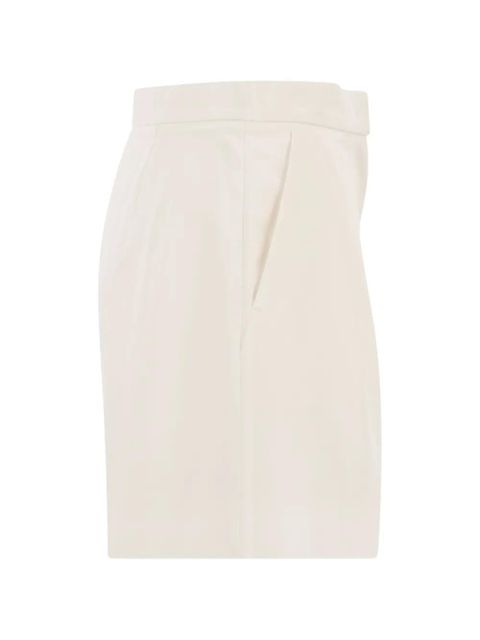Max Mara high-waisted pleated shorts - Neutrals
