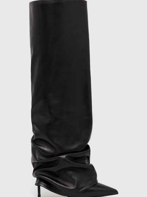 Le Silla kozaki skórzane Stivale Andy damskie kolor czarny na szpilce 2030A100R1PPGLO001