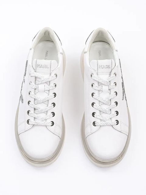 Karl Lagerfeld sneakersy skórzane KAPRI KUSHION kolor biały KL62610H - zdjęcie produktu nr 2