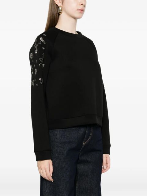 Weekend Max Mara embellished sweatshirt - Black