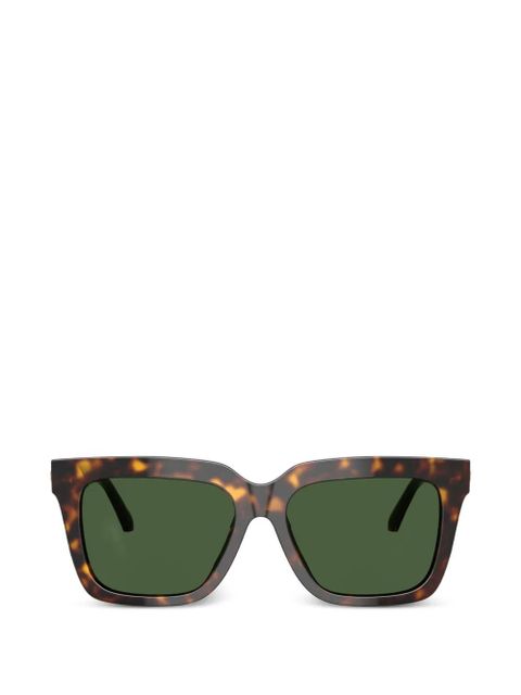 Versace Eyewear square-frame logo sunglasses - Brown - zdjęcie produktu nr 1