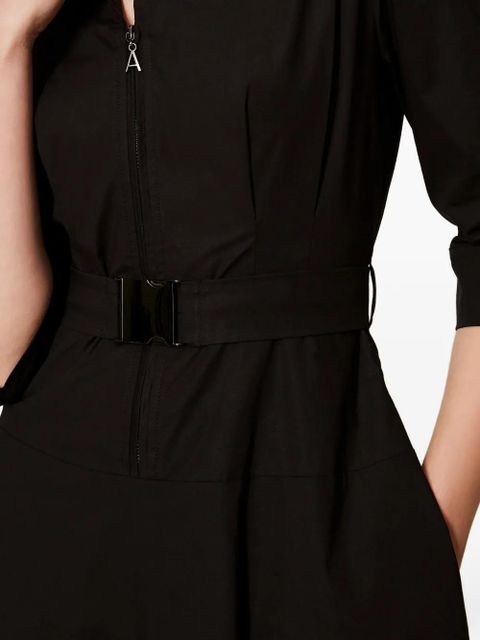 TWINSET belted poplin midi dress - Black