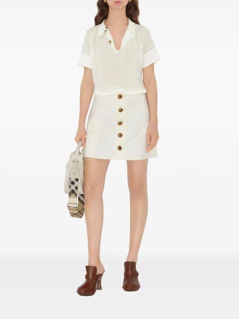 Burberry silk top - Neutrals - zdjęcie produktu nr 2